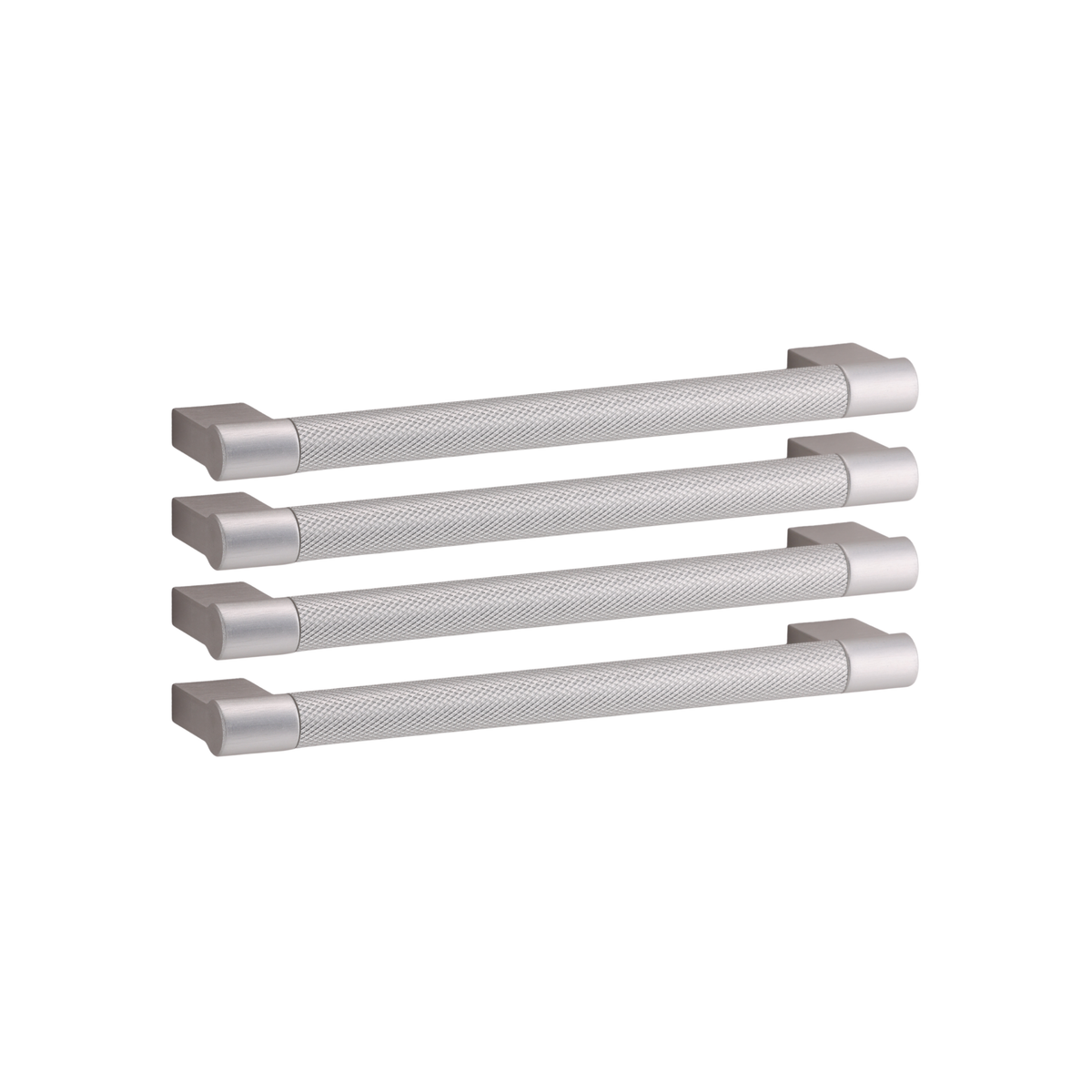 4er Set Stangengriff mit Diamantstruktur mit 160 mm Bohrabstand