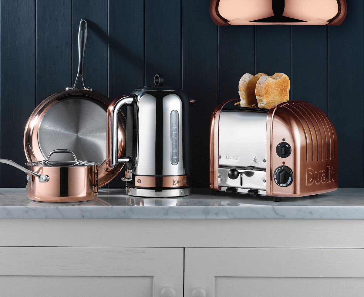 Dualit Toaster Paket 2, 2er Toaster mit Sandwichzange und Brötchenaufsatz