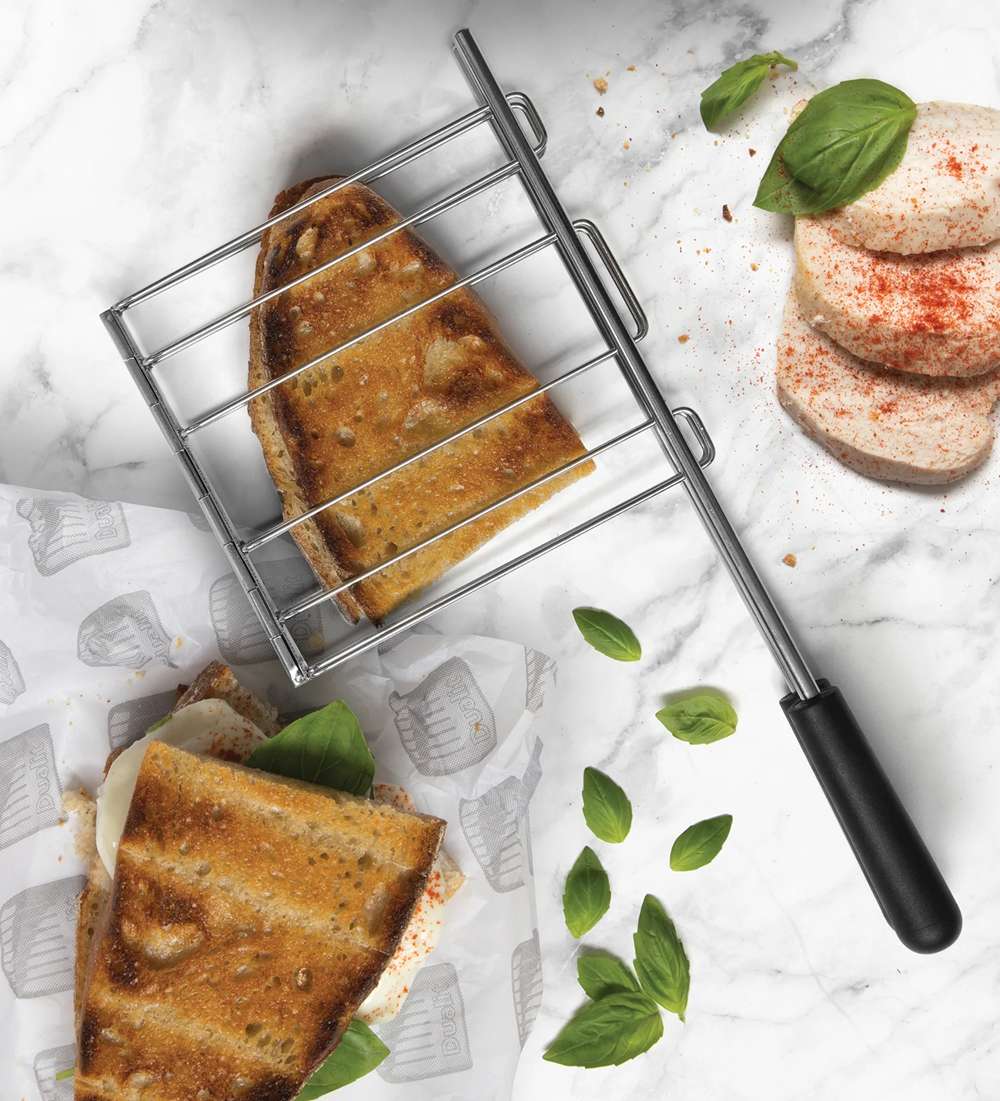 Dualit Toaster Paket 2, 2er Toaster mit Sandwichzange und Brötchenaufsatz