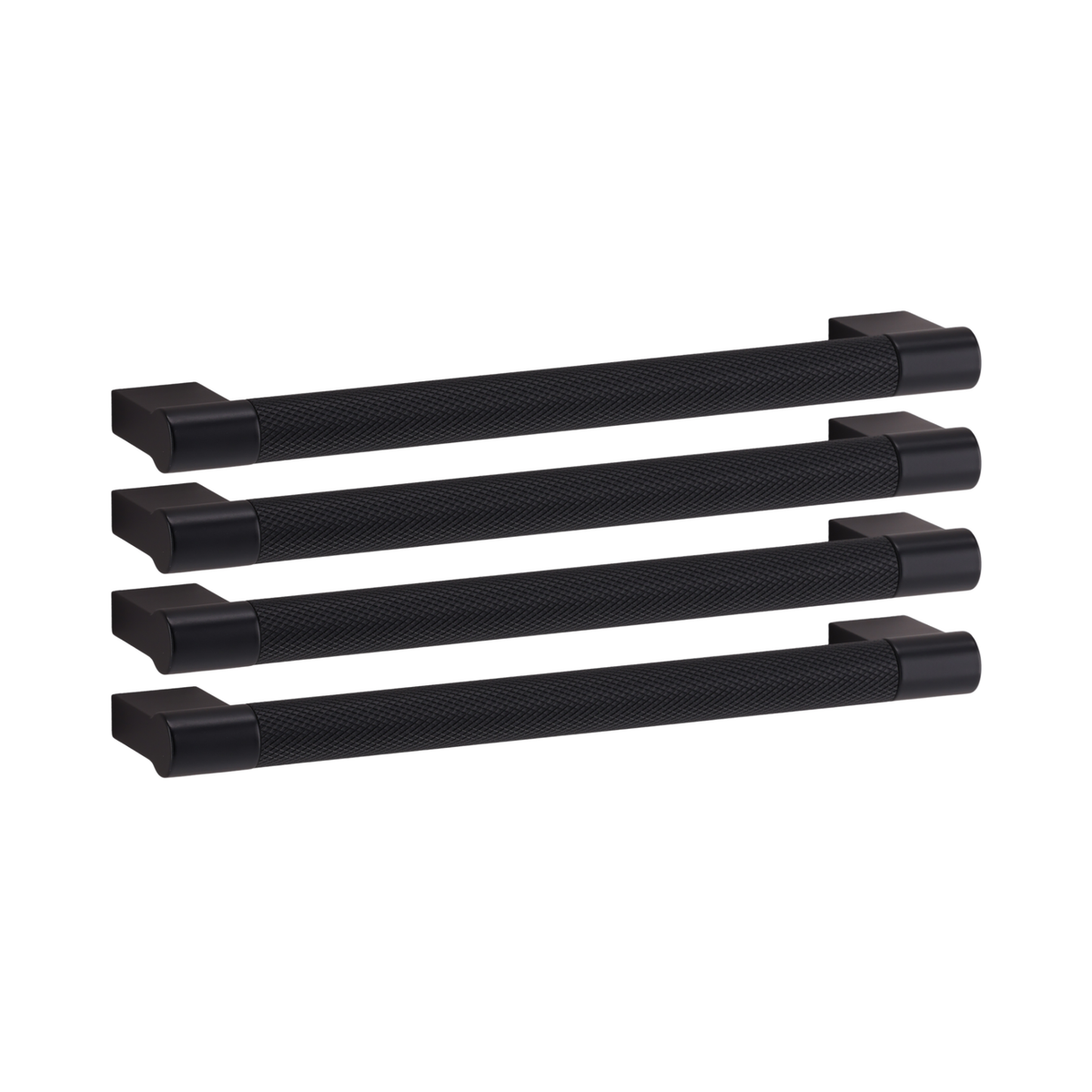 4er Set Stangengriff mit Diamantstruktur mit 160 mm Bohrabstand