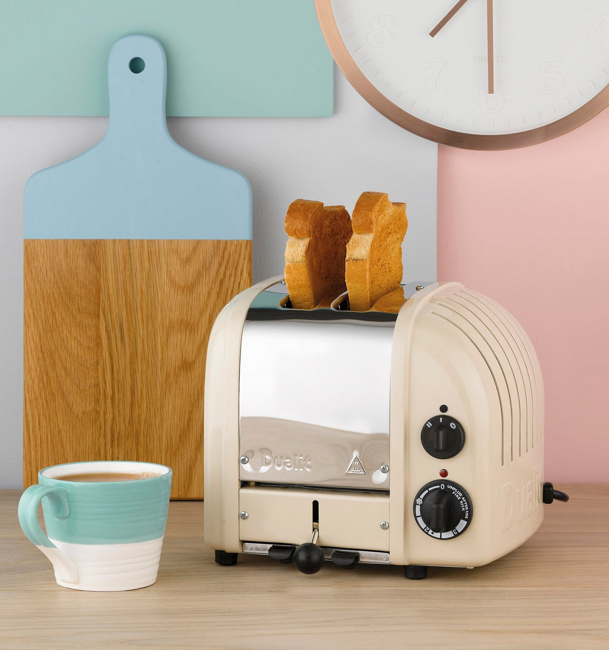 Dualit Toaster Paket 2, 2er Toaster mit Sandwichzange und Brötchenaufsatz