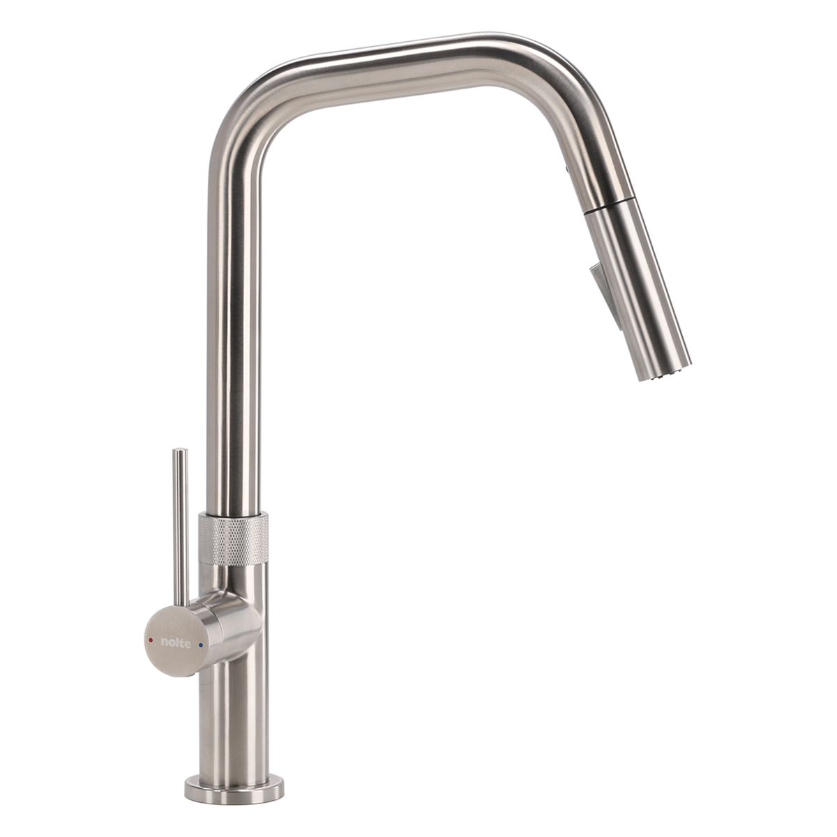 Küchenarmatur mit eckigem Auslauf und Geschirrbrause, MIX-N506-SH