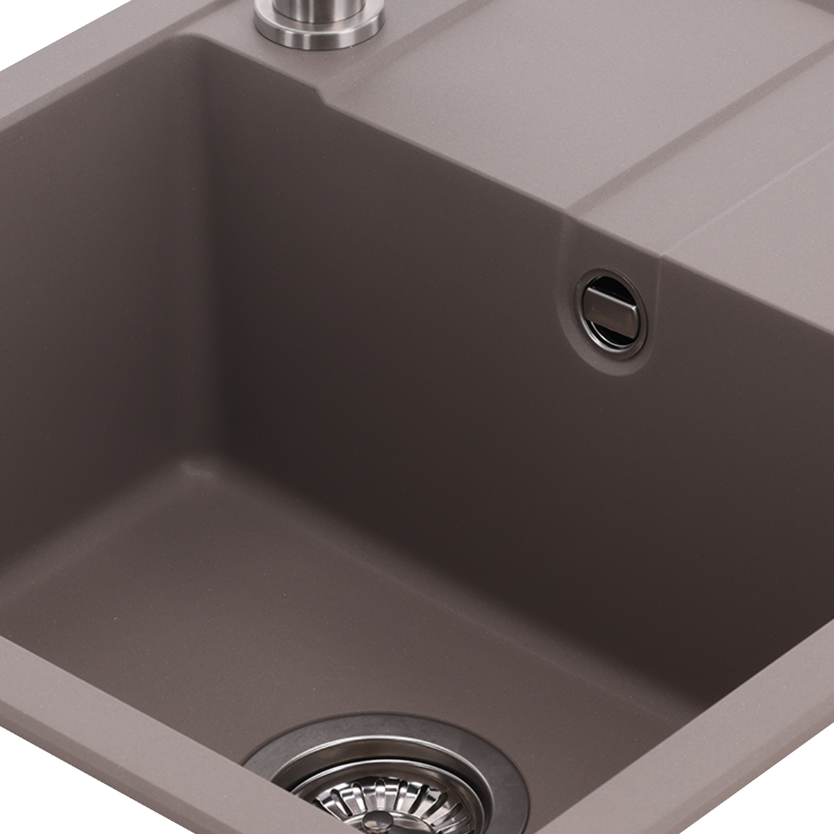Granitspüle 45 cm, mit Abtropffläche, NOL-GBS5845