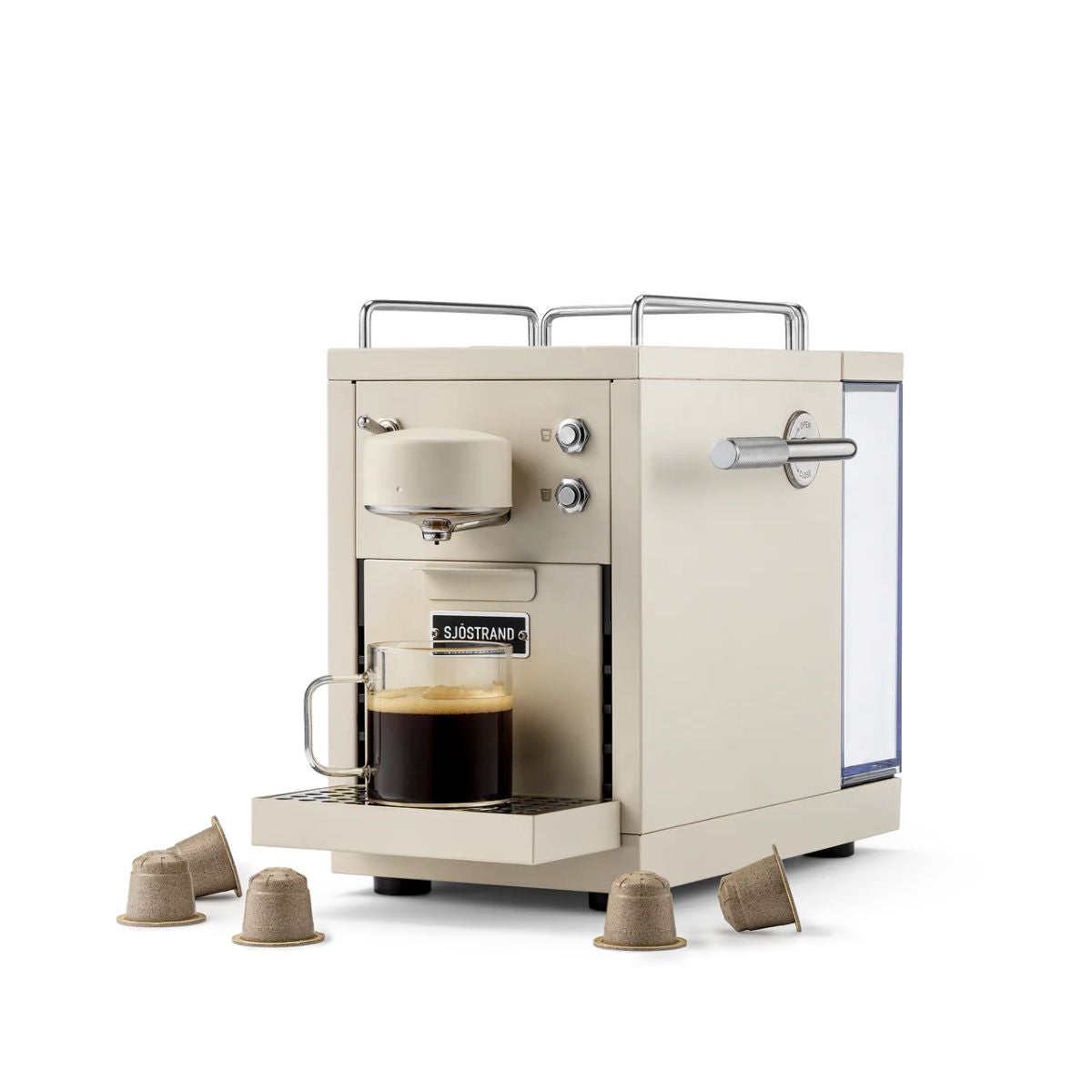 Sjöstrand Set Kapsel-Kaffeemaschine + Milchaufschäumer